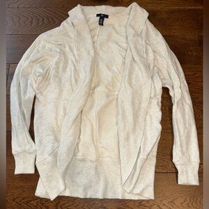 Gap Factory Heathered Ivory Open Cardigan - size XSmall/Small